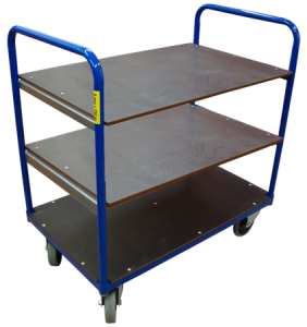 wózek trzypółkowy 1000x600mm 250kg 160mm 