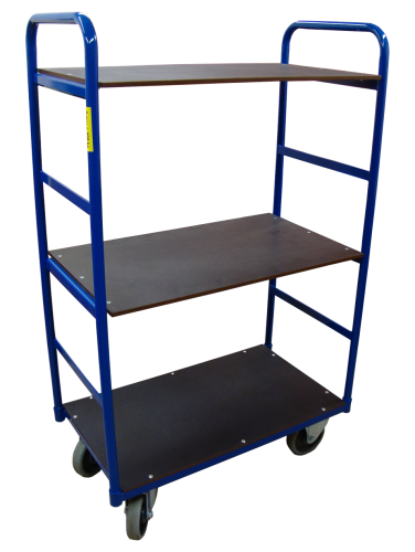 wózek trzypółkowy 850x500mm wysoki H 1500mm 250kg 125mm 