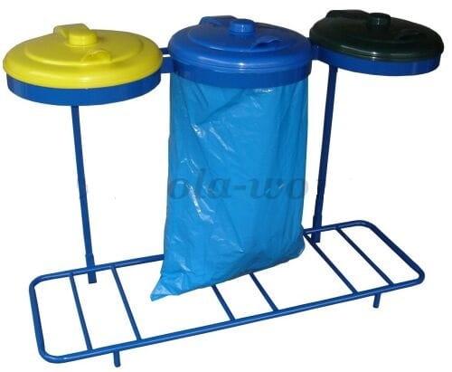 stojak na 3 worki na śmieci