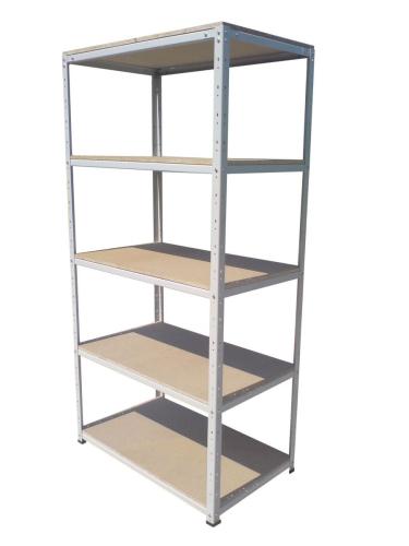 Regały z półką paździerzową 2500x980x500mm, 70kg/półkę 
