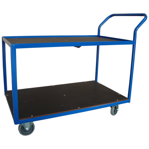 wózek dwupółkowy  spawany 1000x600mm 250kg 125mm 