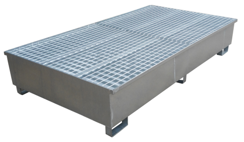 Wanna ociekowa na zbiorniki IBC - dwa zbiorniki ocynkowana