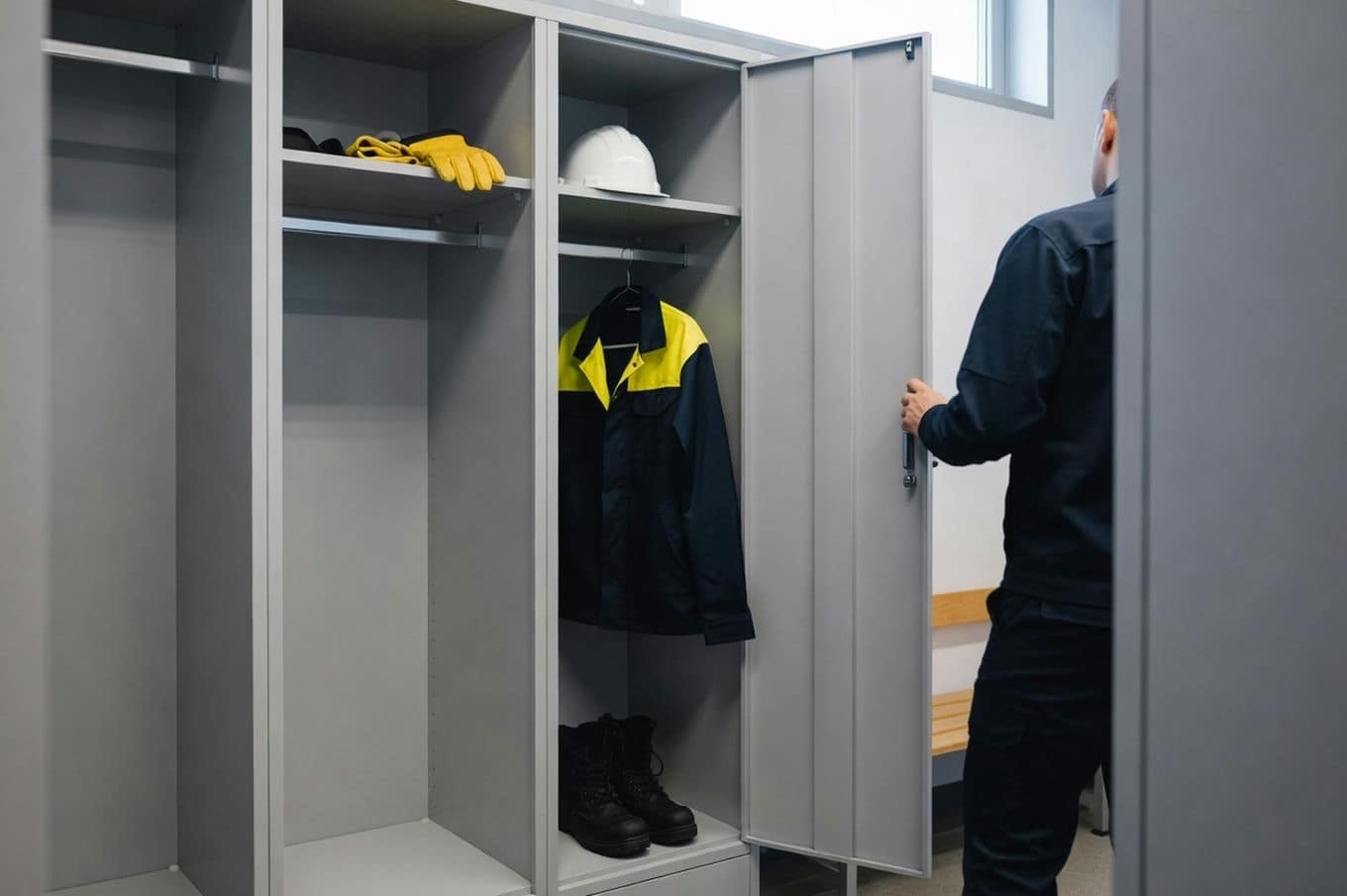 Jak zorganizować wnętrze szafy na odzież ochronną, by ubrania, obuwie i akcesoria miały stałe miejsce